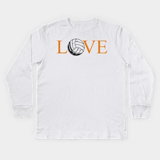 Volleyball Lover Kids Long Sleeve T-Shirt